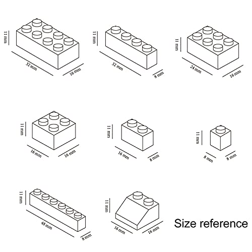 EKIND 300-Piece Classic Building Bricks Set – 8 Shapes, Compatible with All Major Brands
