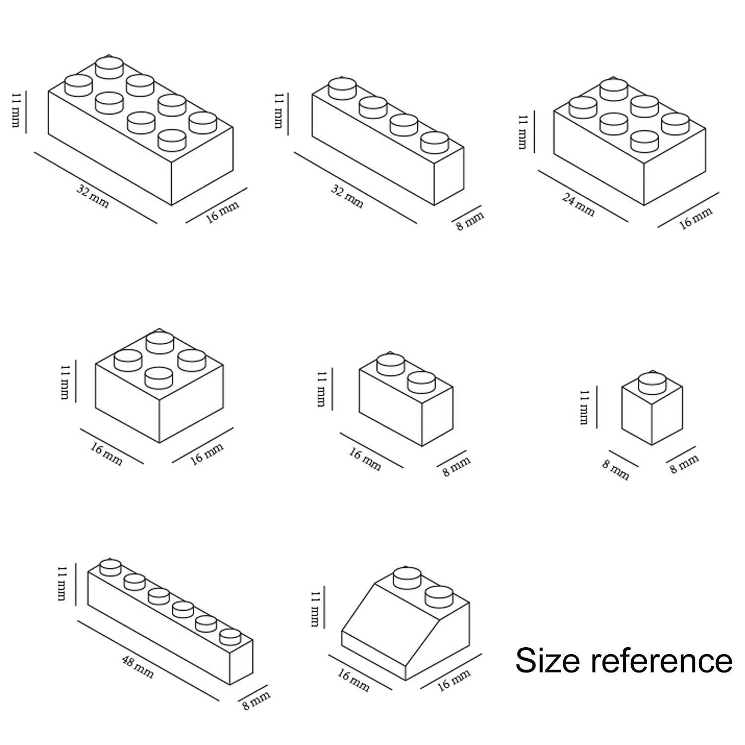 EKIND 300-Piece Classic Building Bricks Set – 8 Shapes, Compatible with All Major Brands