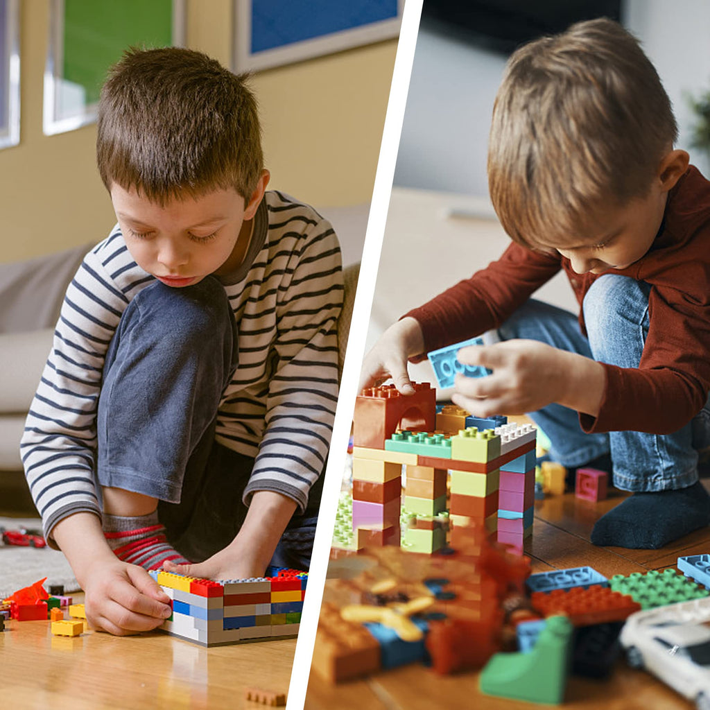EKIND 300-Piece Classic Building Bricks Set – 8 Shapes, Compatible with All Major Brands