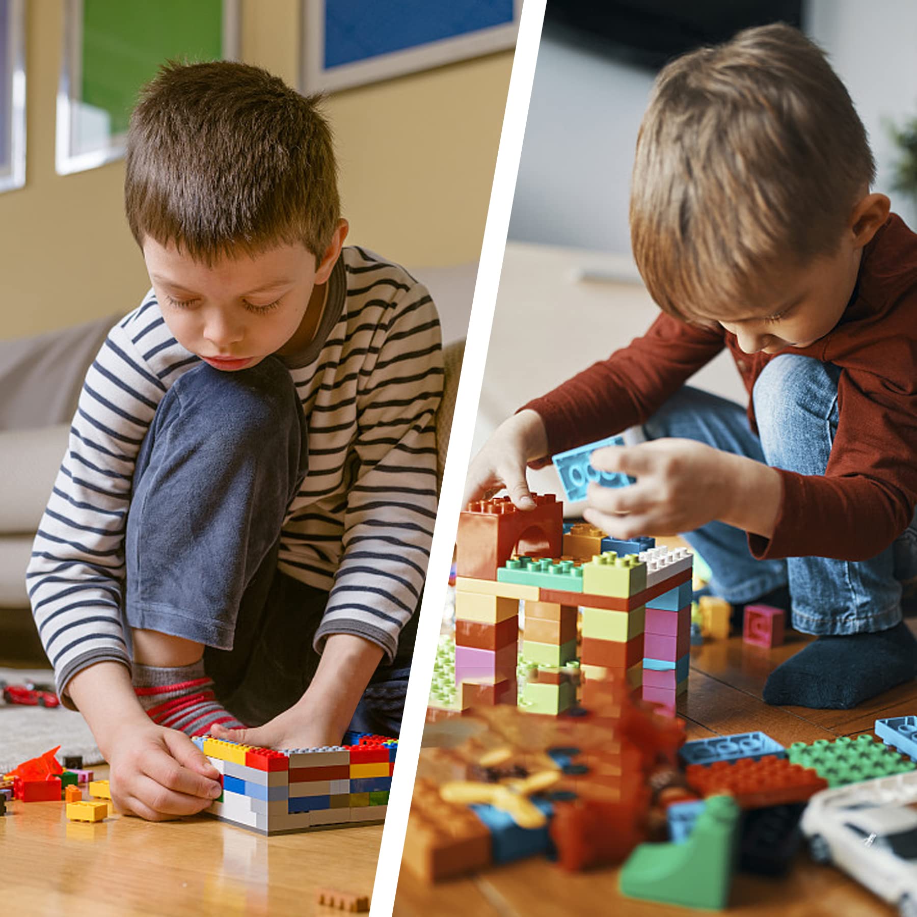 EKIND 300-Piece Classic Building Bricks Set – 8 Shapes, Compatible with All Major Brands
