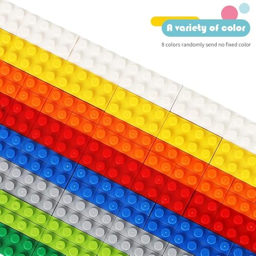 Ekuzi 300 Piece Building Bricks Set – Compatible with Lego Classic, Bulk Basic Blocks in Random Colors, Includes Separator and Storage Bag