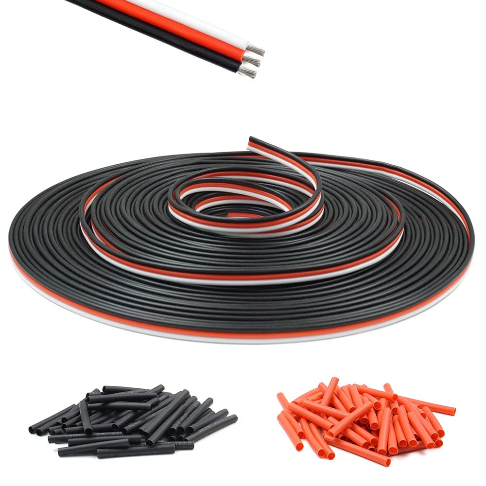 elechawk 22AWG Servo Extension Cable 30ft – 60 Core Tinned Copper Wire for RC Models