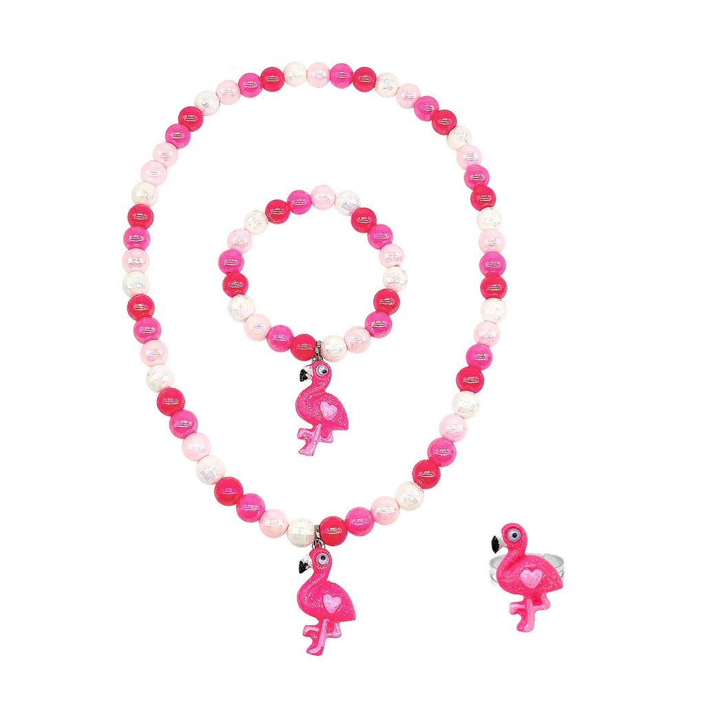 Elesa Miracle Plush Purse and Jewelry Playset – Flamingo Design for Toddlers