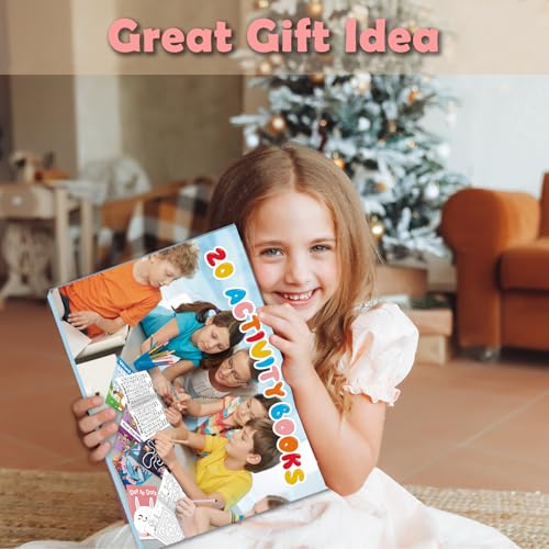 Elfew 20-Pack Small Activity Books for Kids Ages 4-8 – Over 280 Puzzles for Party Favors, Travel, and Classroom Fun
