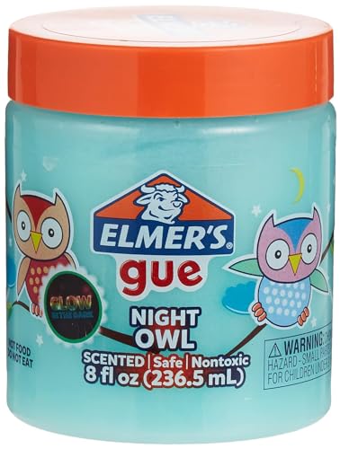 Elmer's Night Owl Premade Slime - Glow-in-the-Dark, Scented, 8 oz