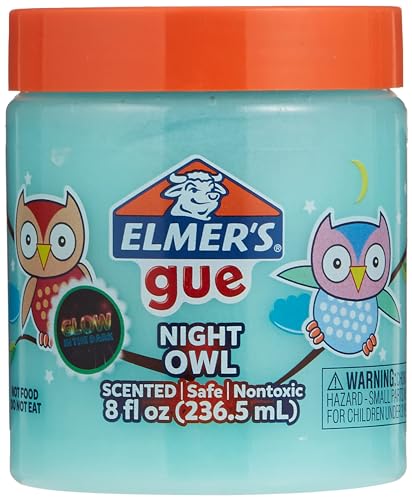 Elmer's Night Owl Premade Slime - Glow-in-the-Dark, Scented, 8 oz