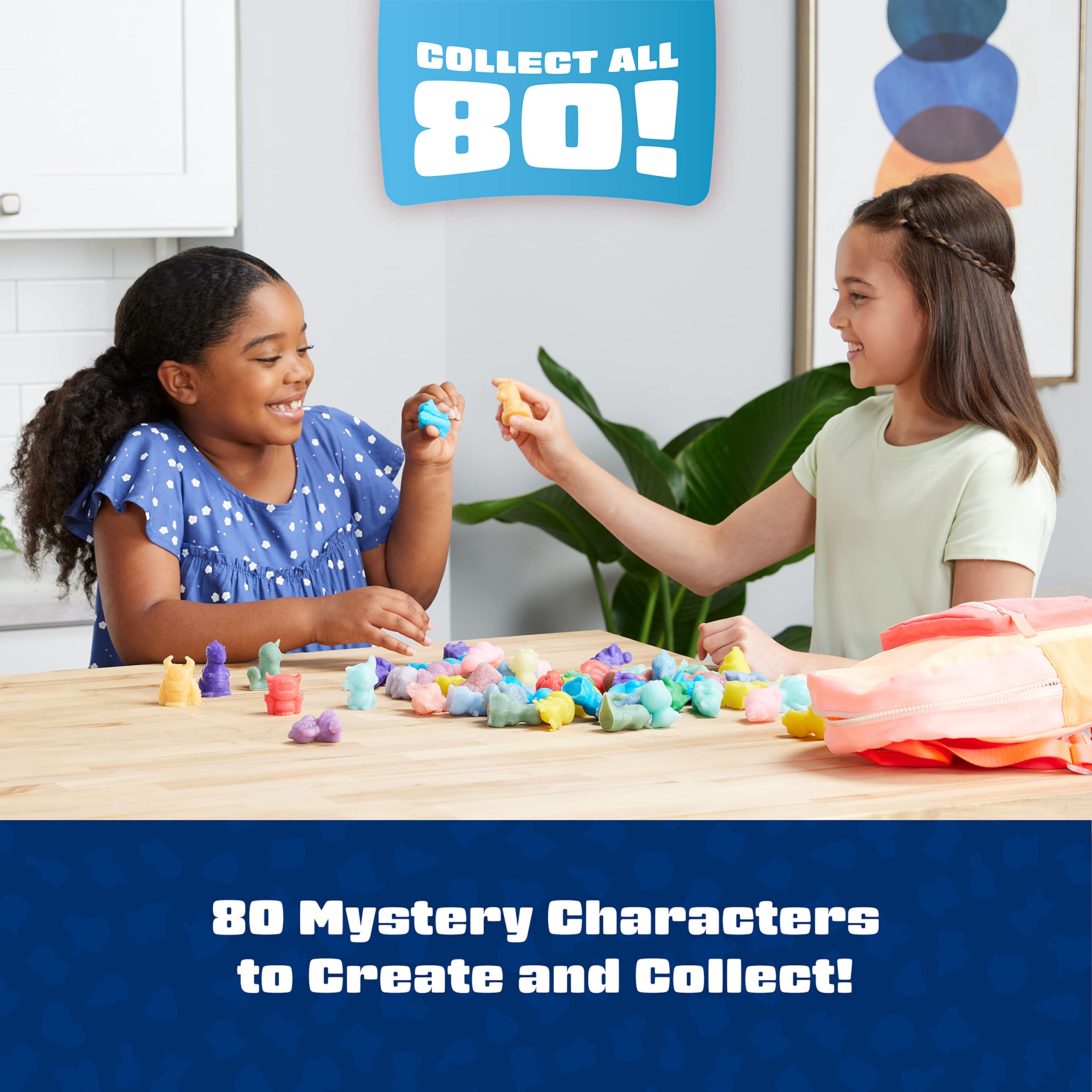 Elmer's Squishies DIY Kit – Make 2 Surprise Squishy Toys, Collect 80 Characters (12 Rare)