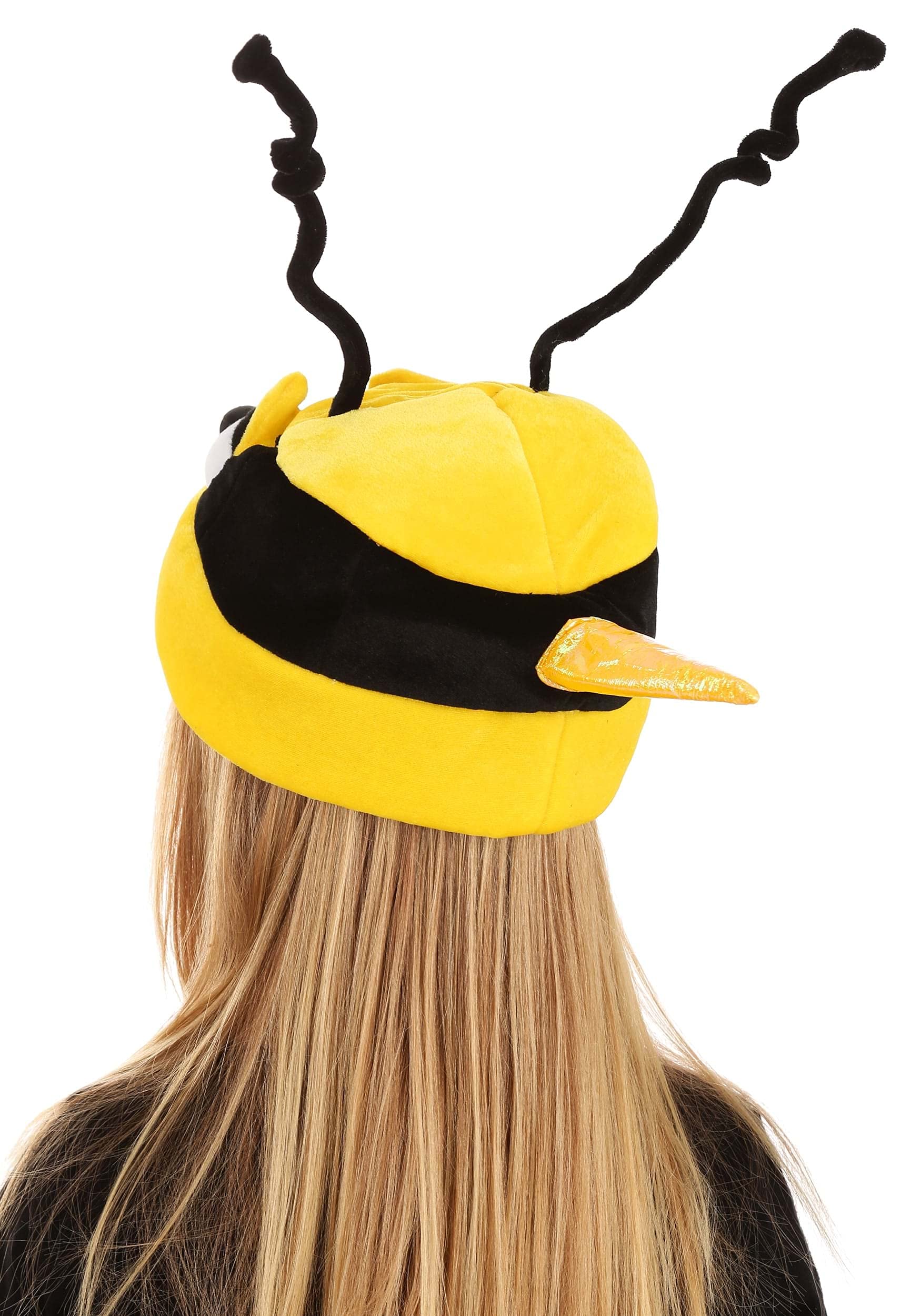 elope Bumblebee Soft Costume Hat for Kids – Foam-Backed Velour with Sculpted Eyes and Stinger