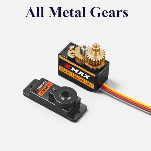 EMAX ES08MA II Micro Servo 12g Metal Gear Analog - for RC Models, Robot Arm, STEM, Raspberry Pi Projects