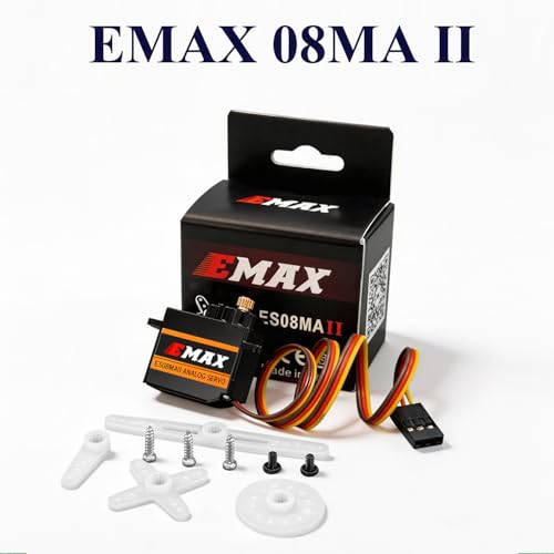 EMAX ES08MA II Micro Servo 12g Metal Gear Analog - for RC Models, Robot Arm, STEM, Raspberry Pi Projects