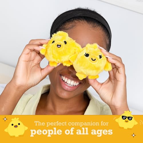 Emotional Support Chickies – 5 Squishy Plush Chicks with Carrying Basket by Relatable