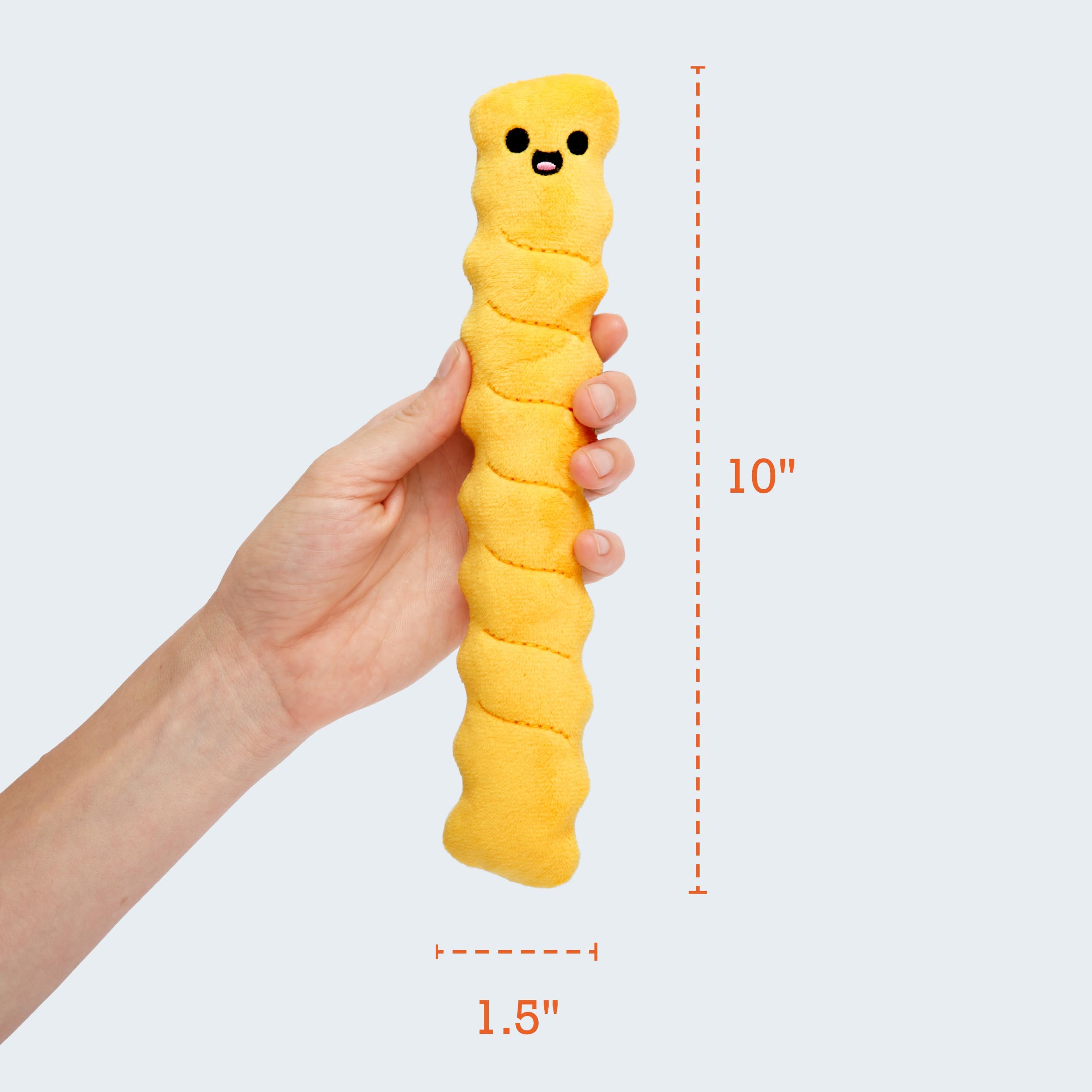 Emotional Support Crinkle Fries Plush Set - 5 Squishy Fries in a Container