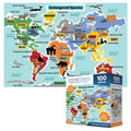 Endangered Species Jigsaw Puzzle for Kids – 100 Pieces, 13x19 Inches, Ages 5+