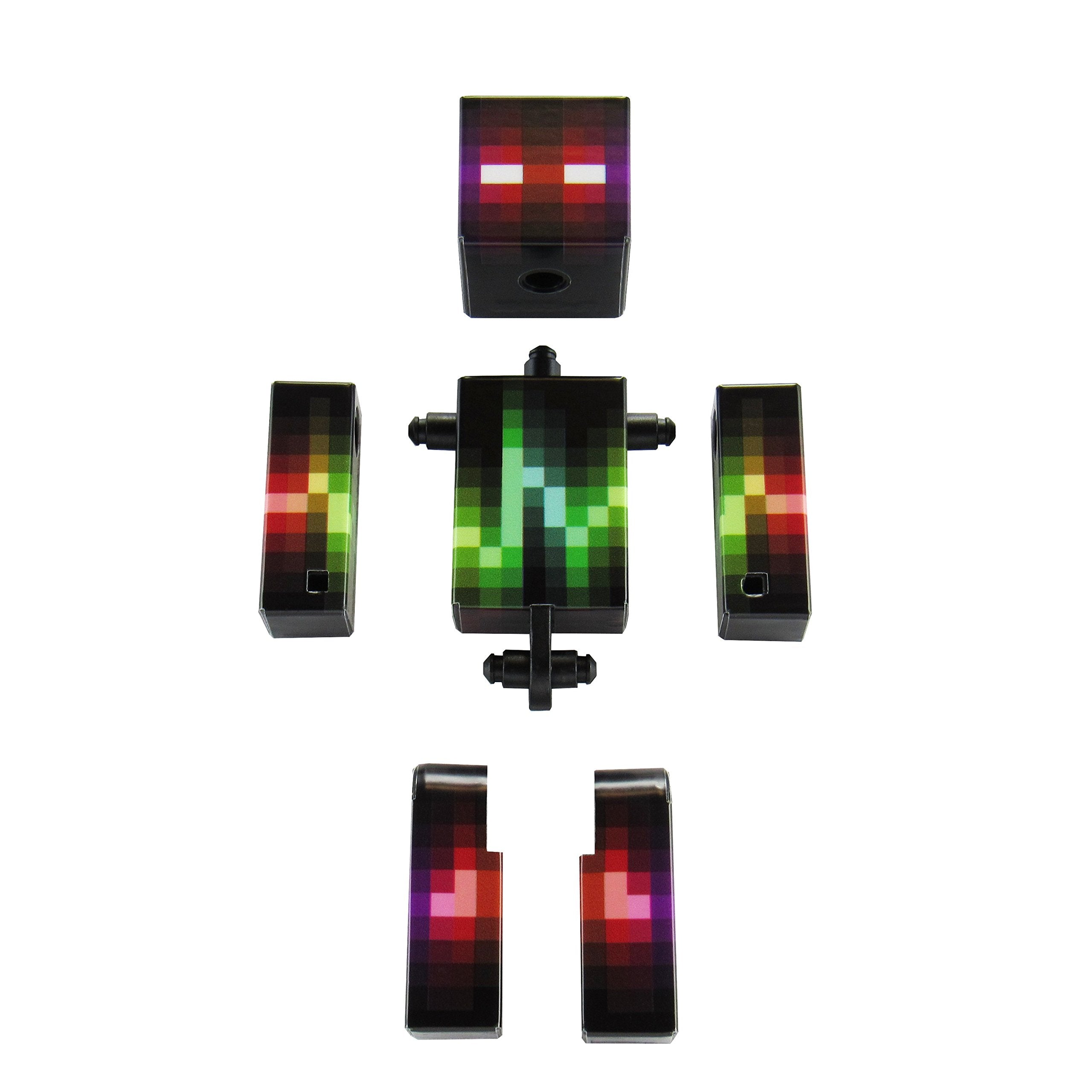 EnderToys DJ Amplitude Action Figure – 4-Inch Fully Articulated Pixelaction Figure with Mystery Cape & Random Accessories