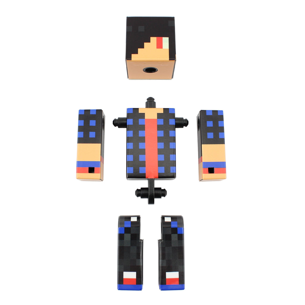 EnderToys DJ Boy 4-Inch Action Figure – Articulated, Interchangeable, with Mystery Cape