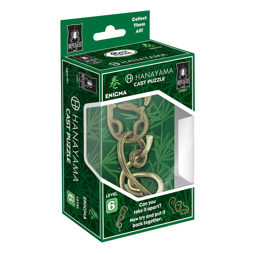 Enigma Hanayama Metal Brainteaser Puzzle – Level 6 Mensa Rated Challenge for Ages 12+