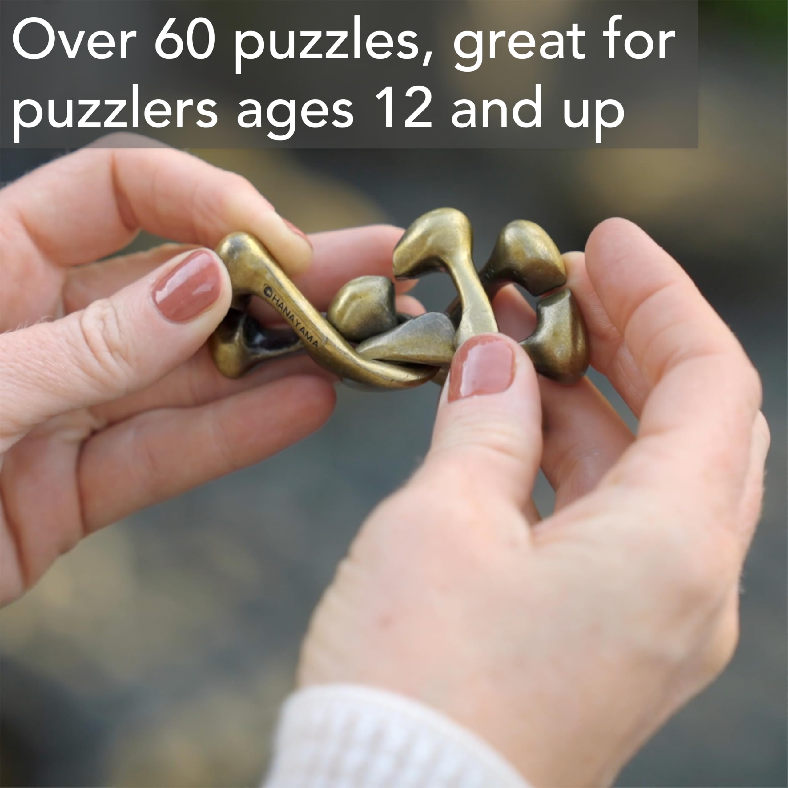 Enigma Hanayama Metal Brainteaser Puzzle – Level 6 Mensa Rated Challenge for Ages 12+