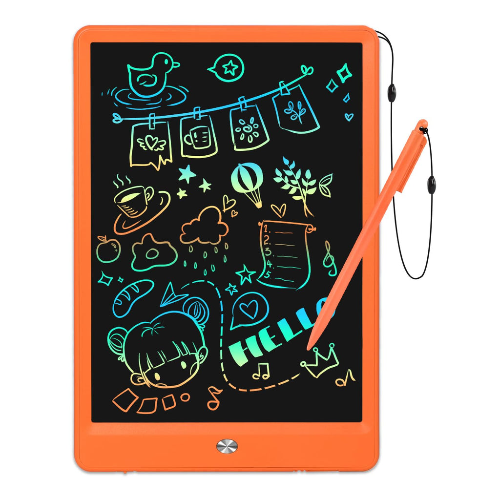 EooCoo 10-Inch LCD Writing Tablet for Kids Ages 3-7 - Reusable Drawing Pad with Lock Function, Travel-Friendly