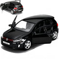 ERBADIHAGO 1:36 Volkswagen Golf GTI Pull-Back Metal Model Car – Black Pearl Paint, Opening Doors, Collectible Toy for Boys and Enthusiasts