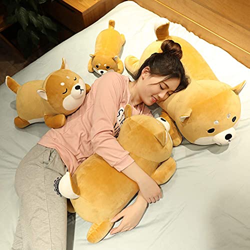 ERDAO 13.7-Inch Shiba Inu Plush Pillow – Soft Stuffed Animal Toy with Smiling Eyes