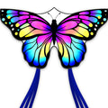 ESOKA PRON Butterfly Kite – Easy to Fly for Kids & Beginners – 210 Polyester, Fiberglass Frame, 328ft String, Blue/White