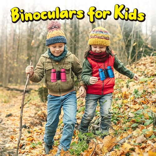 ESSENSON Kids Binoculars Set of 2 - 4x30mm Outdoor Toy for Ages 3-12, Bird Watching, Hiking, Camping