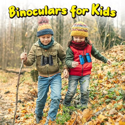 ESSENSON Kids Binoculars (Set of 2) – 4x30mm Adjustable, Rubber Eyepieces, Ages 3-12