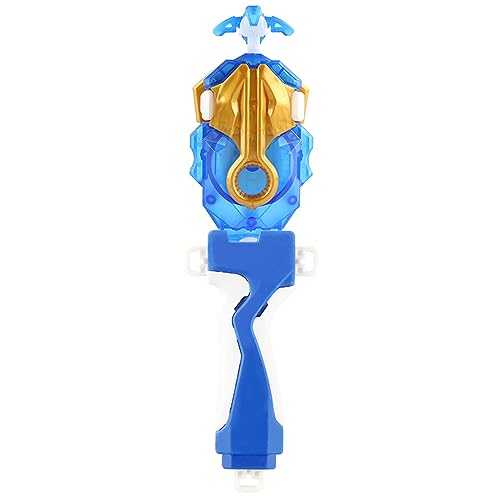 Esste Beyblade Burst Launcher and Grip Set – Left & Right Spin, Compatible with All Burst Series (Blue)