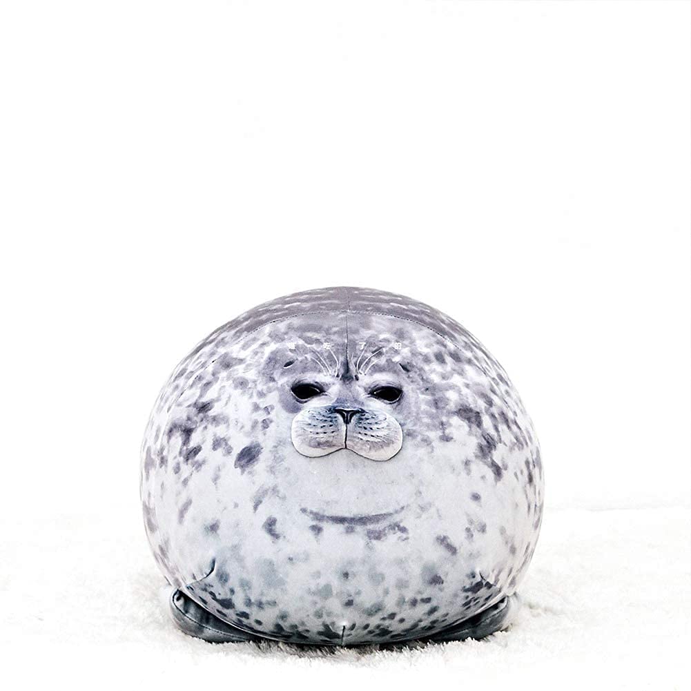 ETAOLINE Chubby Blob Seal Pillow - Small, Ultra-Soft Plush Toy with Hypoallergenic Cotton Fill