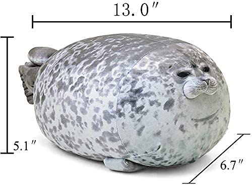 ETAOLINE Chubby Blob Seal Pillow - Small, Ultra-Soft Plush Toy with Hypoallergenic Cotton Fill