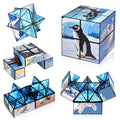 Euclidean Cube 2-in-1 Polar Animals Magic Cube Set – Fidget Toy & Yoshimoto Cube for Kids & Adults (Polar Series)