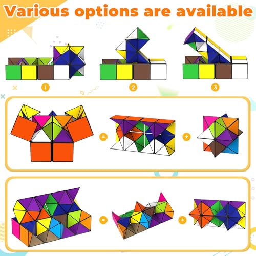 Euclidean Cube Star Cube Magic Cube Set – 2-in-1 Yoshimoto Cube Fidget Toy for All Ages