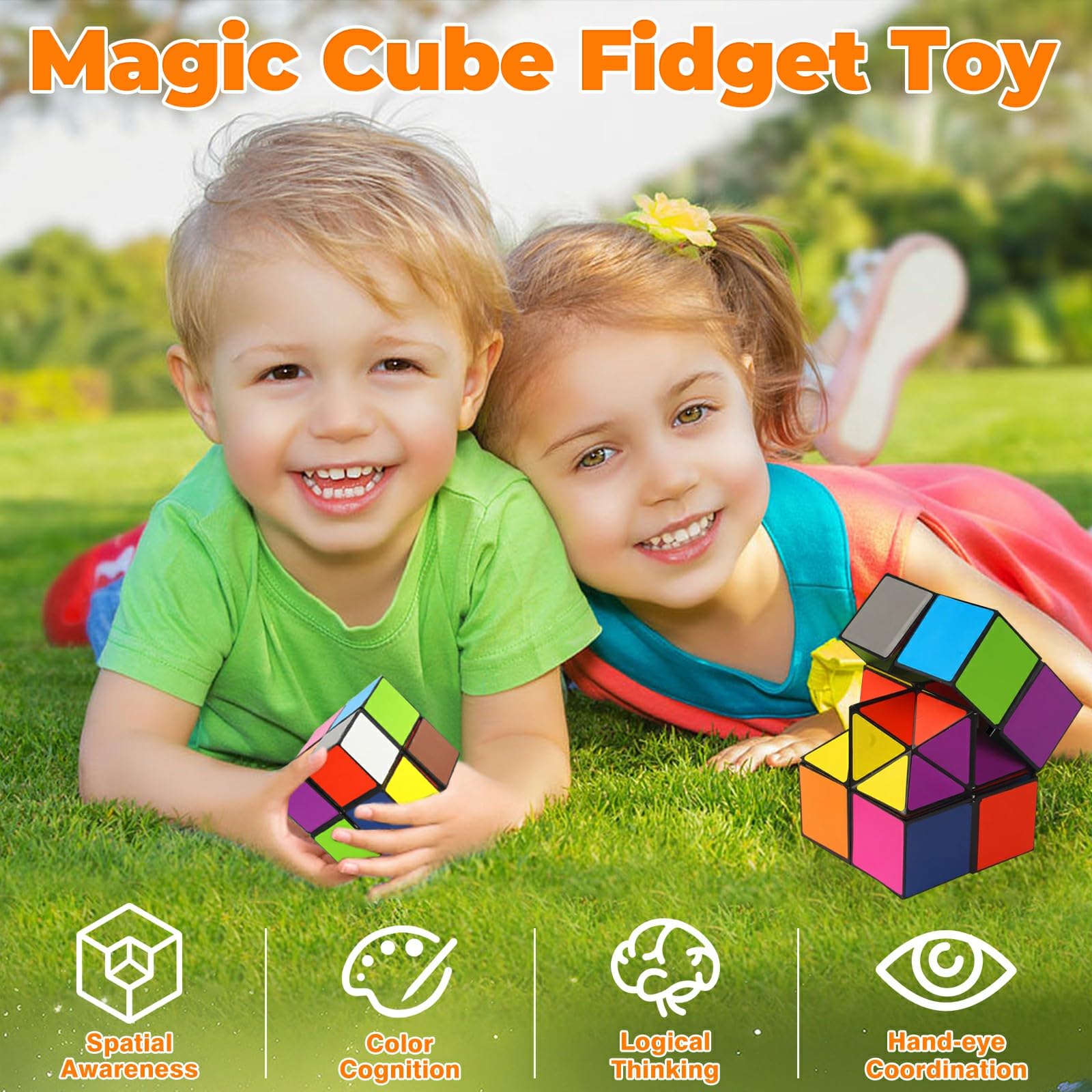 Euclidean Cube Star Cube Magic Cube Set – 2-in-1 Yoshimoto Cube Fidget Toy for All Ages