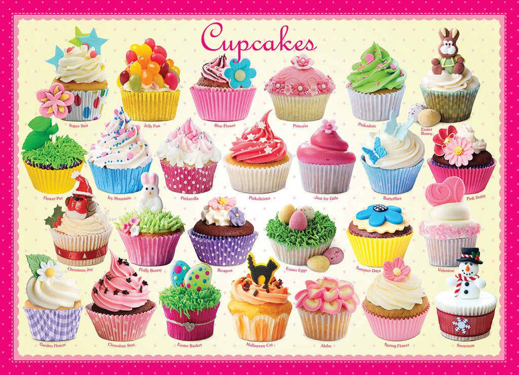 EuroGraphics Cupcakes 100-Piece Jigsaw Puzzle – 13x19 Finished Size, Made in USA