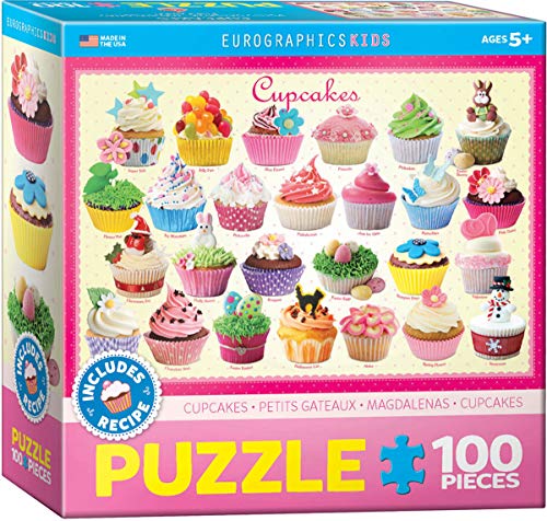 EuroGraphics Cupcakes 100-Piece Jigsaw Puzzle – 13x19 Finished Size, Made in USA