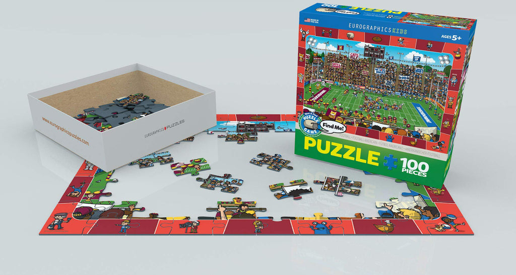 EuroGraphics Football Spot & Find 100-Piece Jigsaw Puzzle