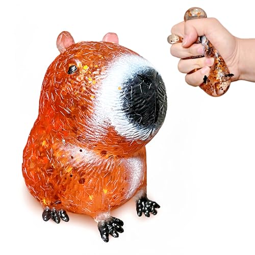 EVDERS Capybara Sugar Squishy Stress Ball – Kawaii Sensory Fidget Toy for Kids and Adults