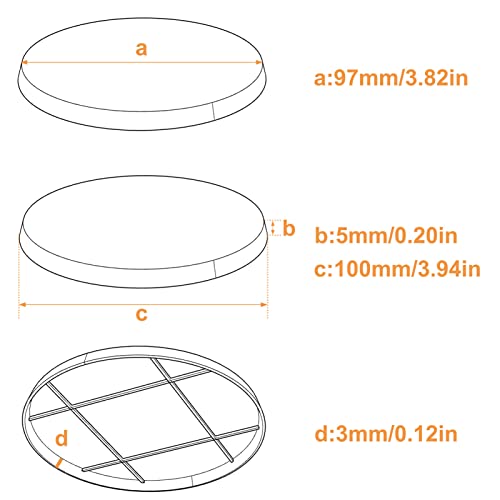 Evemodel 15-Pack 100mm Round Bases – ABS Plastic for Wargaming and Military Simulation