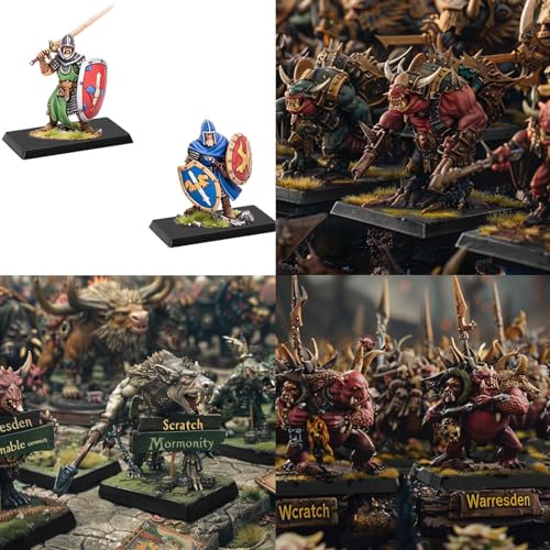 Evemodel 30mm Square ABS Model Bases - 100 Pack for Wargaming and Tabletop Miniatures