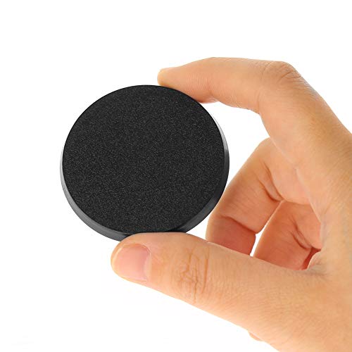 Evemodel MB750 100-Pack 50mm Round Plastic Model Bases for Wargaming Miniatures