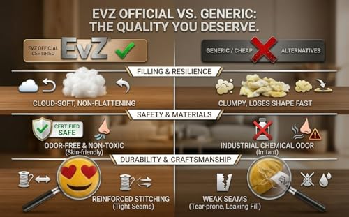 EvZ Heart Eyes Emoji Pillow - 32cm Soft Plush Cushion with Embroidery, Machine Washable, for Couch or Bed