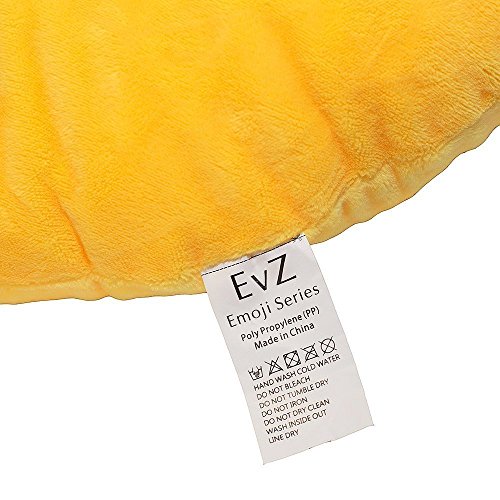 EvZ Official Laugh to Tear Emoji Pillow – 32cm Soft Plush Cushion for Joyful Decor