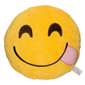 EvZ Official Yum Plush Pillow - 32cm Soft Yellow Face Cushion for Food Lovers