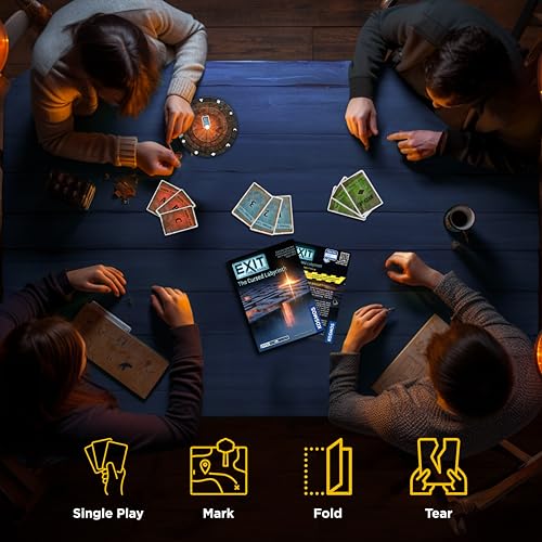 EXIT: The Game - The Cursed Labyrinth: Cooperative Escape Room Puzzle for Home (Difficulty 2/5)