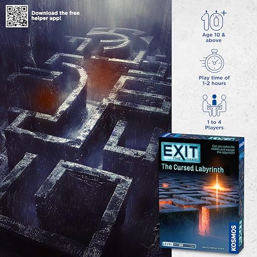 EXIT: The Game - The Cursed Labyrinth: Cooperative Escape Room Puzzle for Home (Difficulty 2/5)