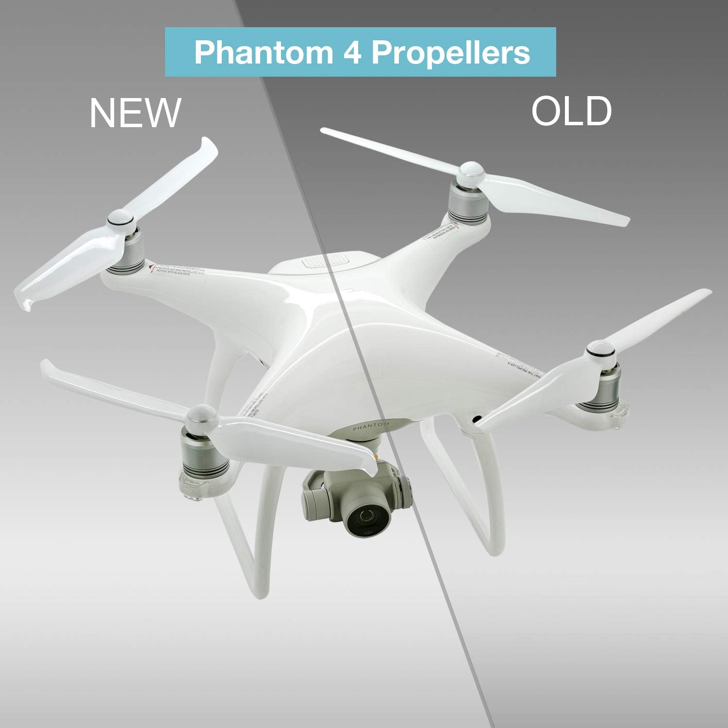 ExpertPower 9455S Propellers for DJI Phantom 4 Series – 2 Pairs (4 Blades), Self-Tightening, Low-Noise Quick-Release Design