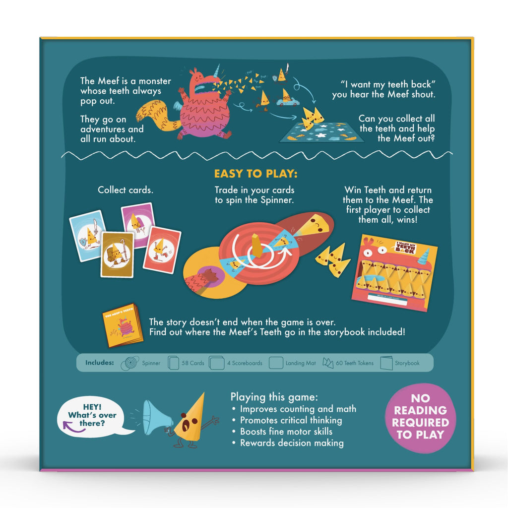 Exploding Kittens I Want My Teeth Back: Educational Card Game for Kids 4+ (2-4 Players, 10 Min)