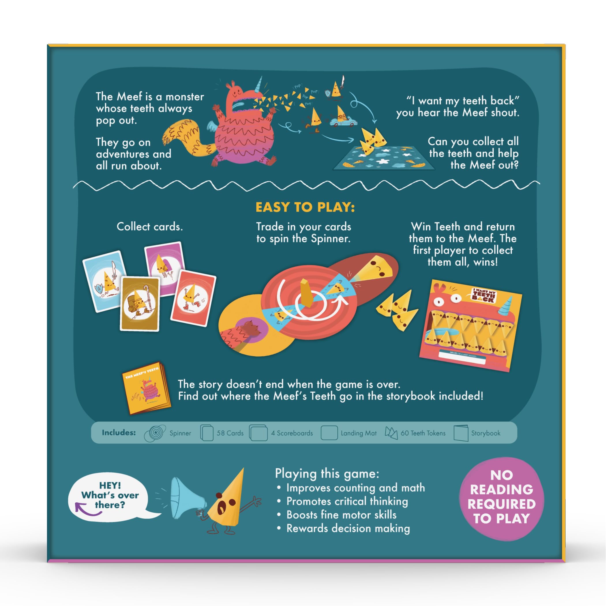 Exploding Kittens I Want My Teeth Back: Educational Card Game for Kids 4+ (2-4 Players, 10 Min)