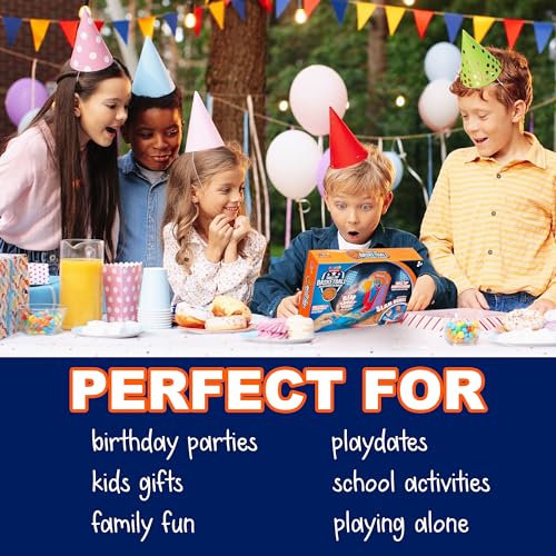 EXPRESSIONS Tabletop Basketball Game - Mini Desktop Hoop with 5 Balls for Office, Kids, and Travel Fun