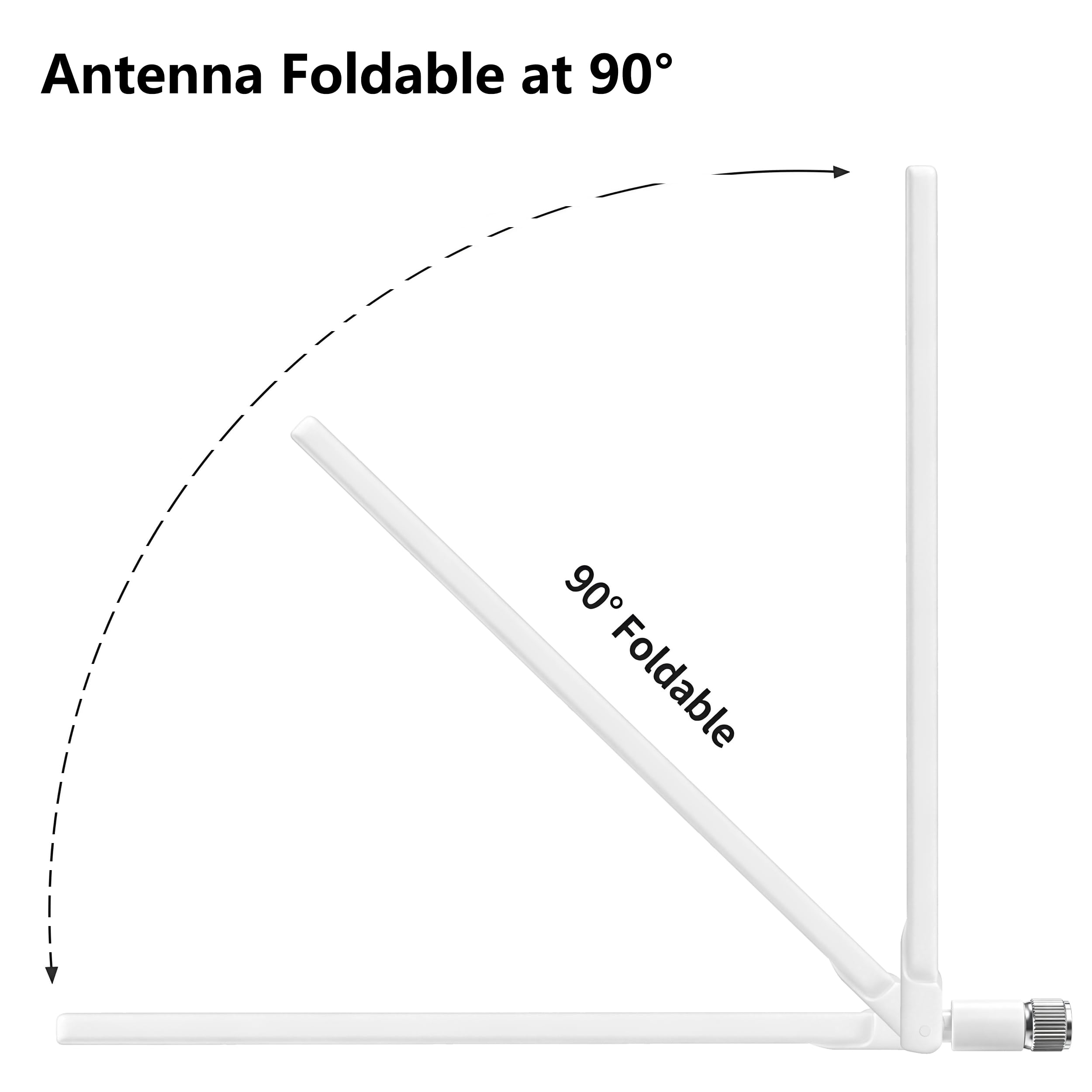 External WiFi Antenna for Smart Bird Feeder – RP-SMA Male, 7dBi, Compatible with NETVUE Birdfy